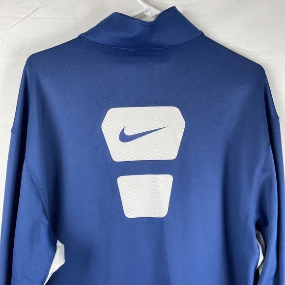 Nike Jacket Men's Size Large Nike Golf Fit Dry Blue Caddying Course Cold Weather - Picture 6 of 16